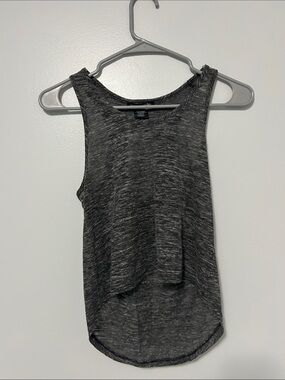 Youth Charcoal Heather Racerback Tank Top